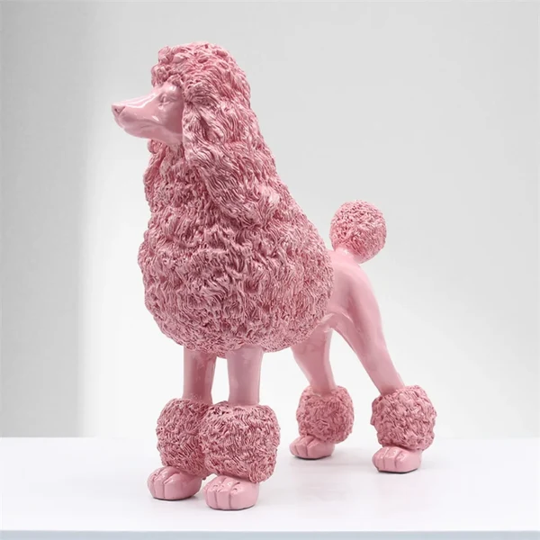 Trusted Modern Pink Resin Poodle Figurine Optimized