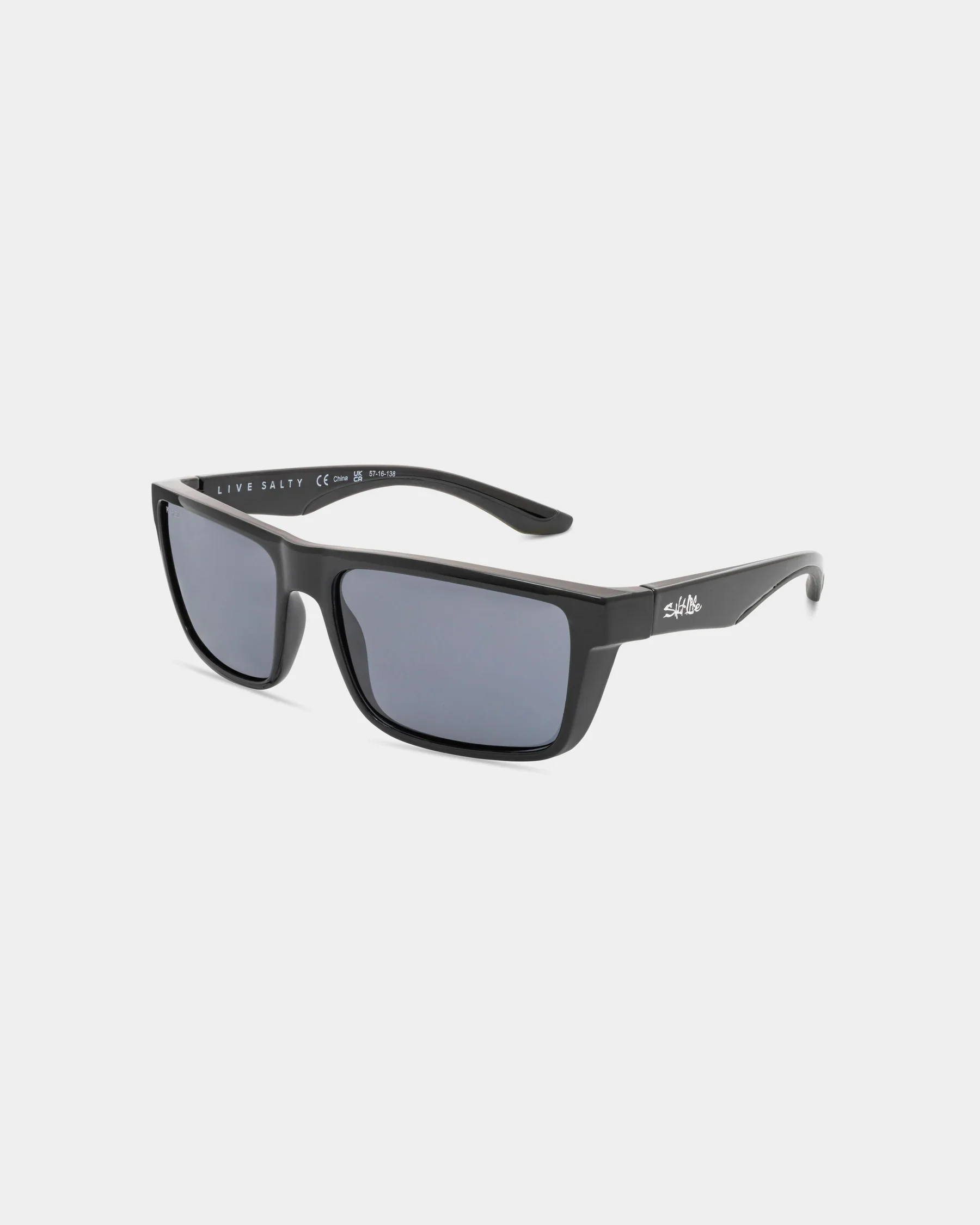 Soft Salt Life Sunglasses Shiny Black Frame Smoke TAC Polarized Lens SL-002-000108 Efficient