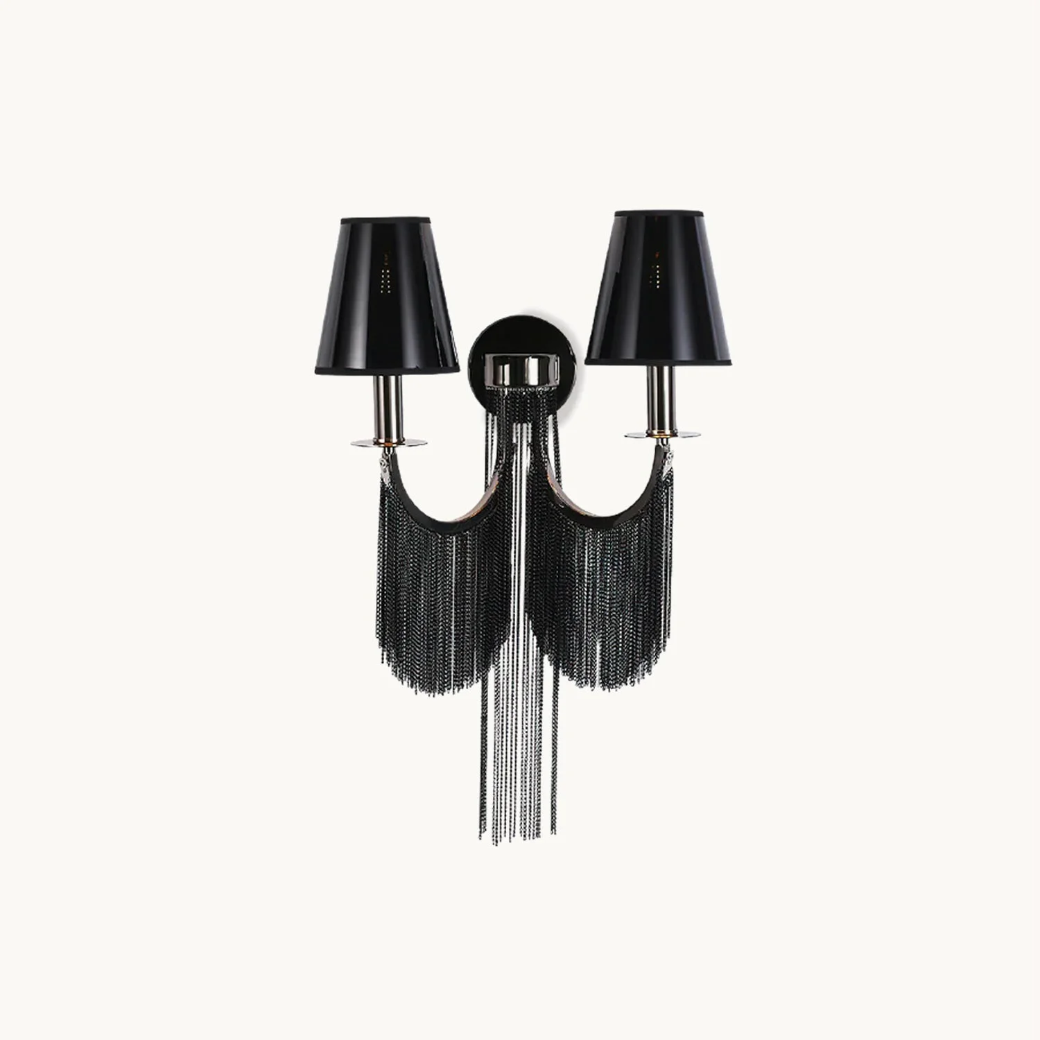 Responsible Modern Metal Tassel Wall Light Practical