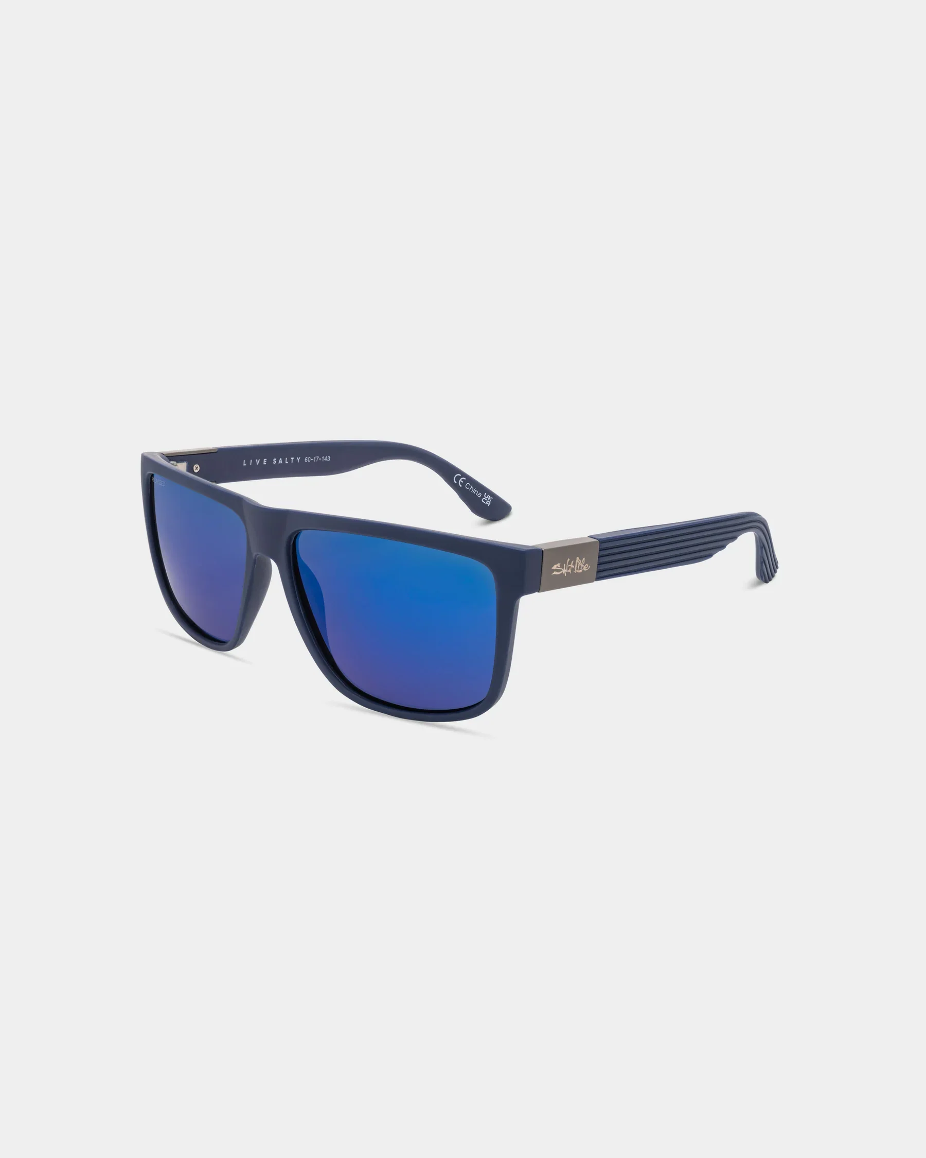 Contemporary Salt Life Sunglasses Satin Navy Frame Smoke w Blue Mirror TAC Polarized Lens SL-004-419168 Healthy