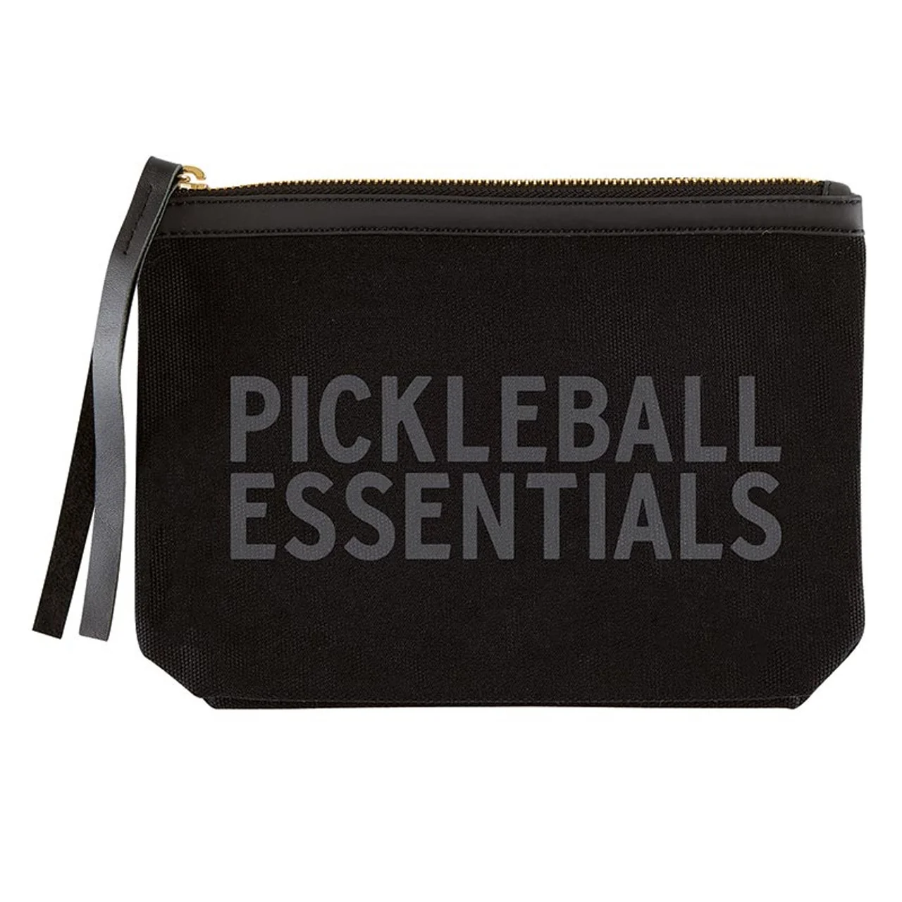 Solid Pickleball Essentials Canvas Pouch with Zipper 9 Healthy
