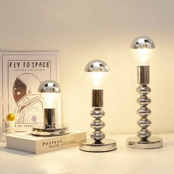 Modern Chrome Bauhaus LED Table Lamp High-Grade