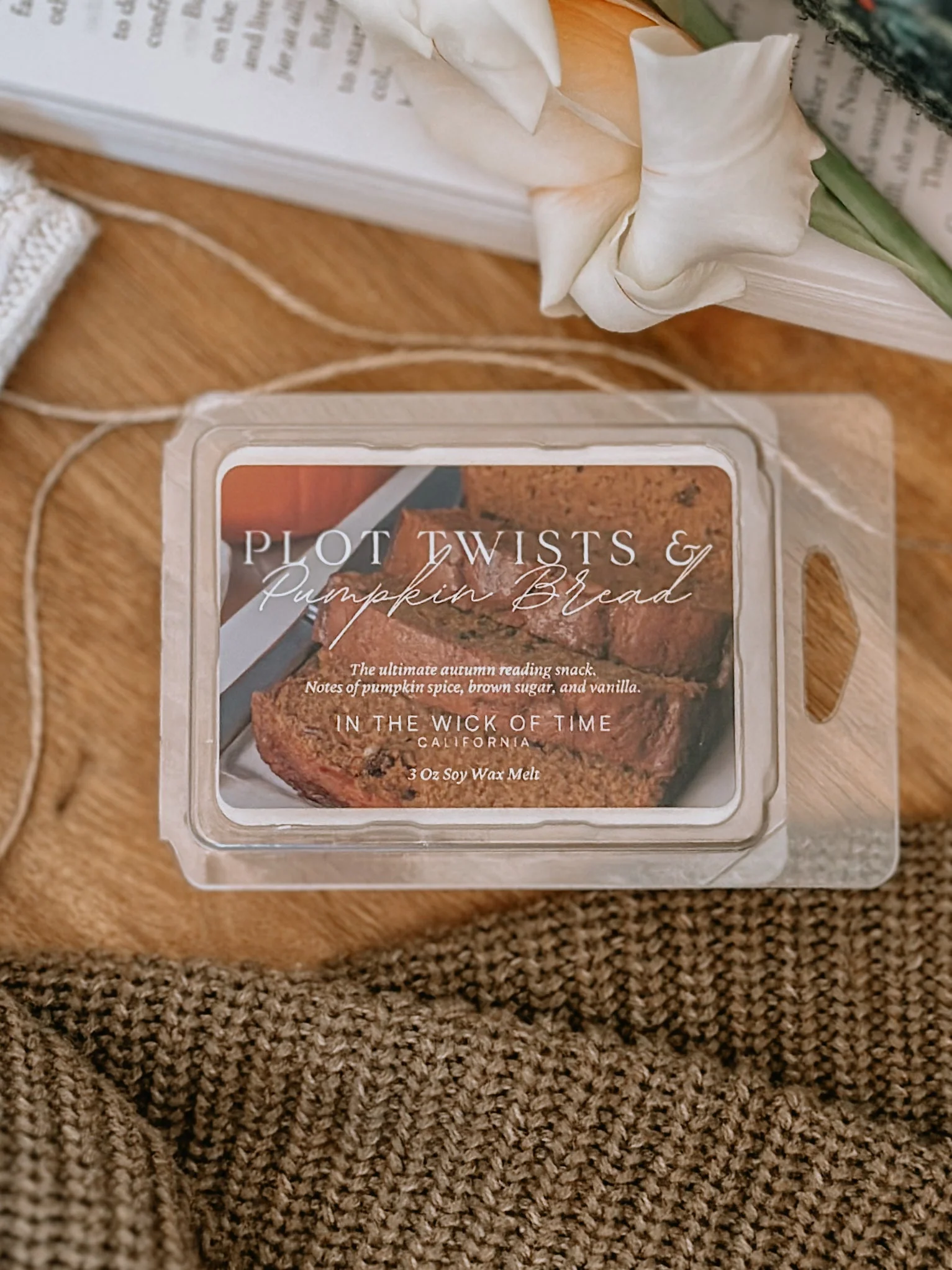 Flexible Plot Twists Pumpkin Bread Wax Melt Lightweight
