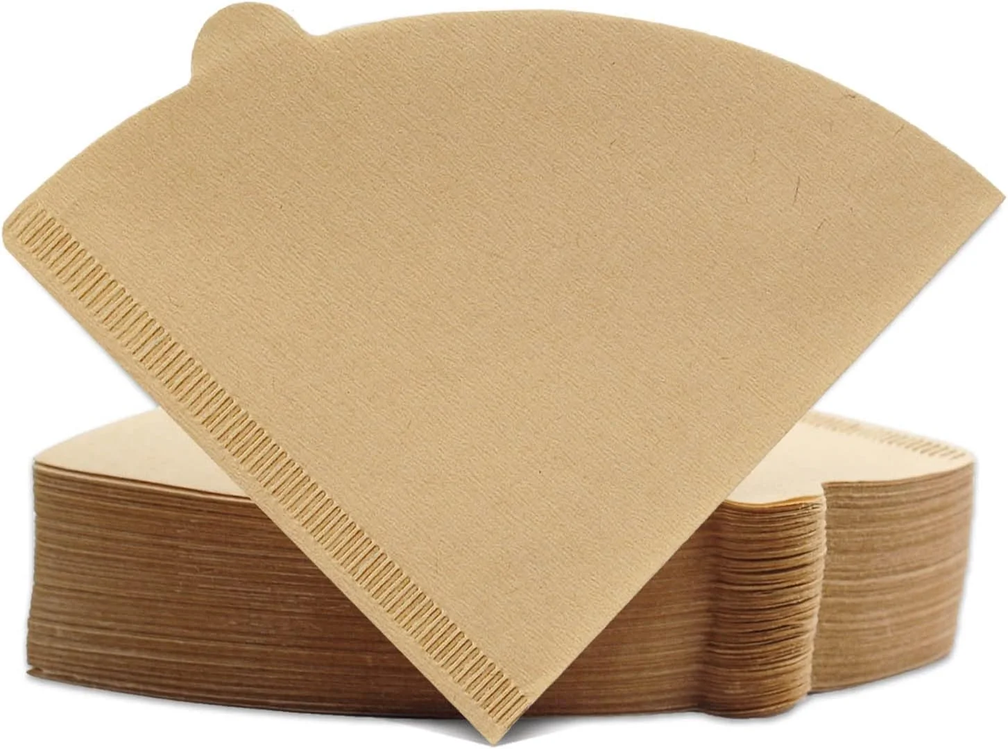 Recyclable Cone Coffee Filters Size 01 100 Count Unbleached 1-2 Cups Disposable V01 Coffee Paper Filters Compatible with Cone Shaped Pour Over Coffee Filter and Drip Coffee Maker Fine