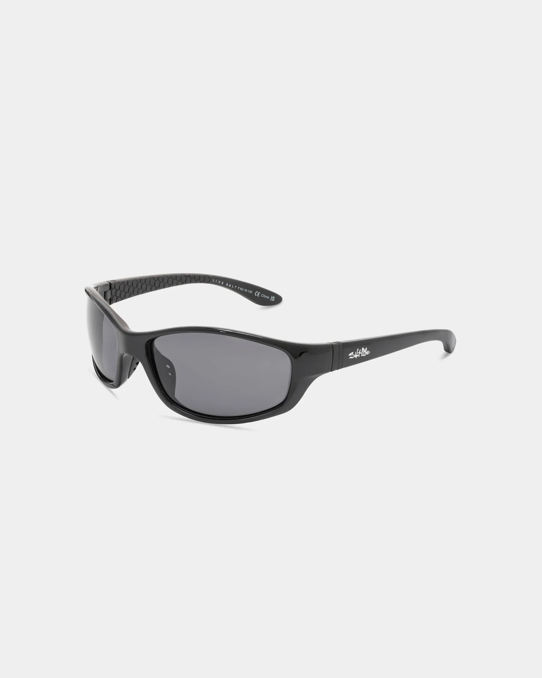 Trusted Salt Life Sunglasses Shiny Black Frame Smoke TAC Polarized Lens SL-015-000108 Enhanced