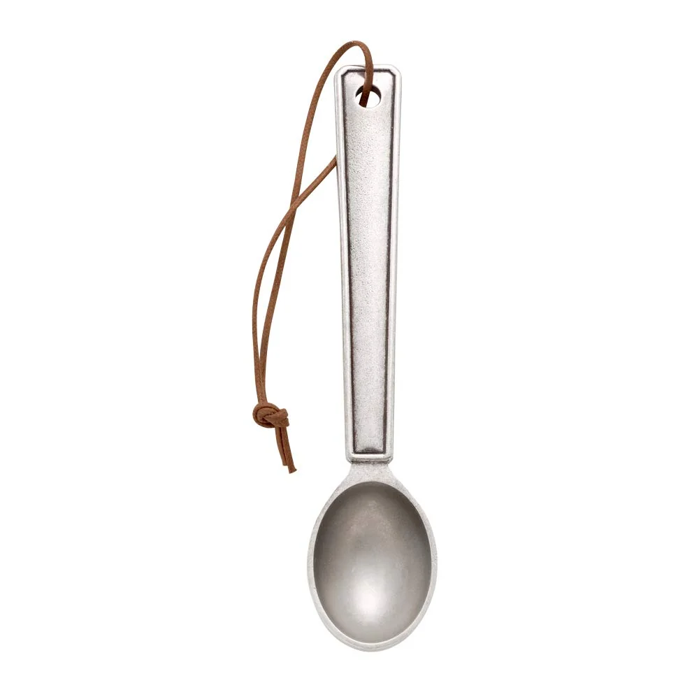 Detailed Danforth – Pewter Queen Anne Coffee Scoop – 7 – Handcast Coffee Measuring Spoon – Made In USA Quality