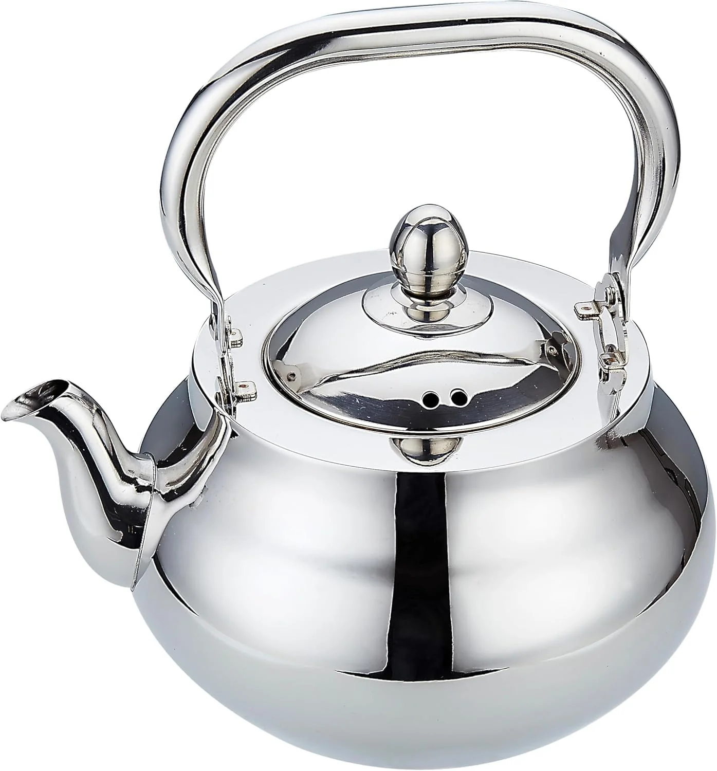 Innovative Sanqiahome Stainless Steel Teapot With Removeable Infuser 71 oz 2000ml Thickened Mirror Polished Stovetop Tea Maker for Herbal and Infusion Crafted