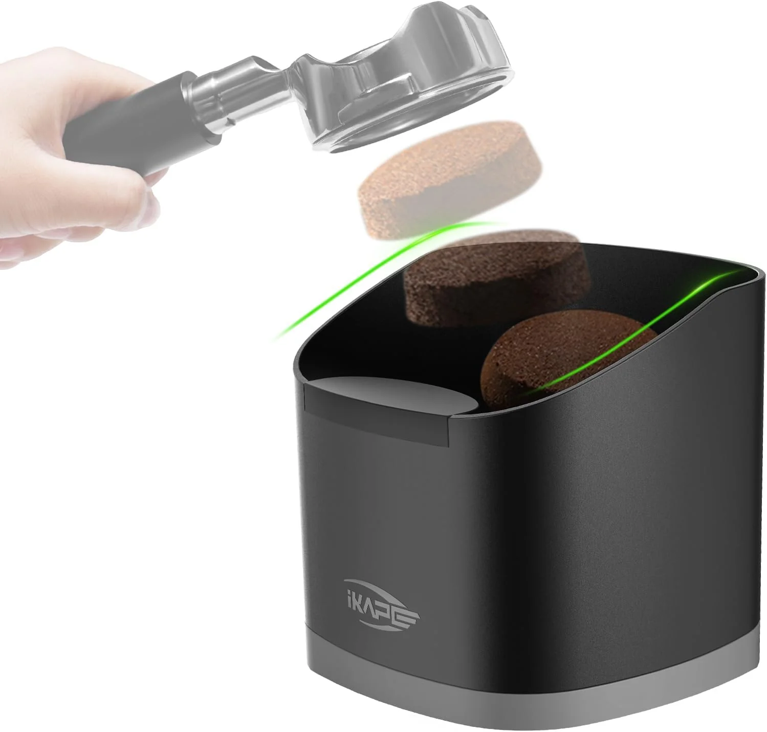 Outstanding Ikape Espresso Knock Box for Coffee Grounds Barista Tool Enhanced for Better Manipulation – Black Espresso Machine Coffee Puck Disposal Box Proven
