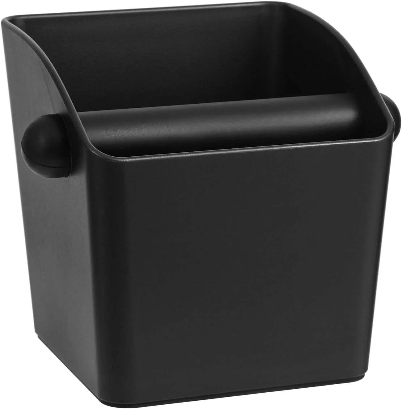 Detailed Large Square Knock Box Shock-absorbent Knock Box Espresso with Removable Knock Bar and Non-Slip Base Espresso Accessories for Home Office Large Stylish