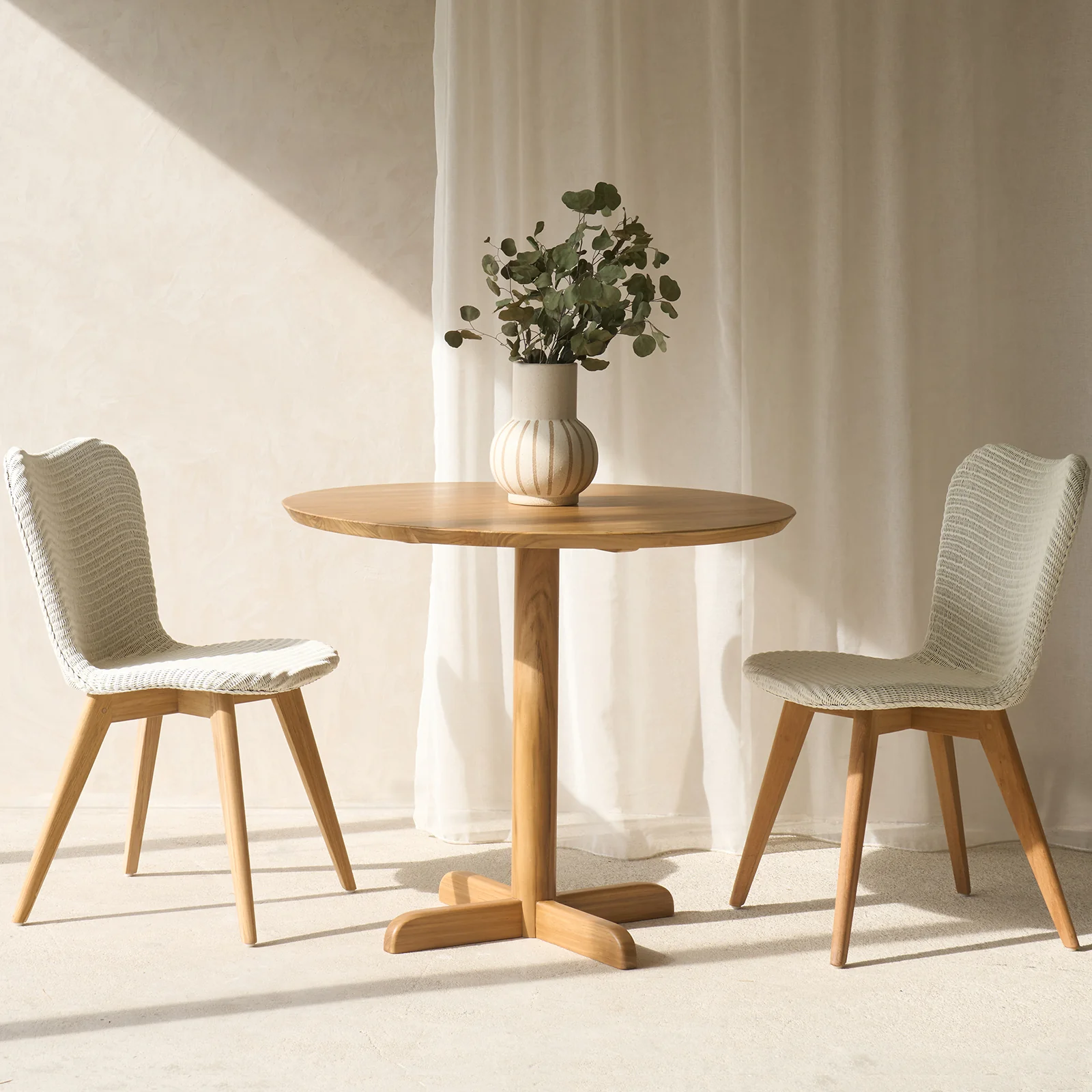 Breathable Cafe Table Teak 90cm Original