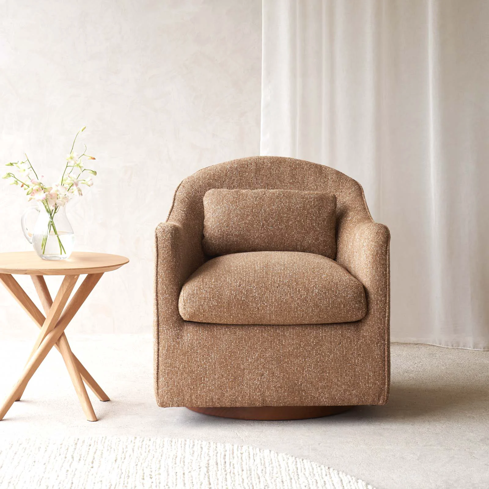 Exceptional Millie Swivel Armchair Amber Verified
