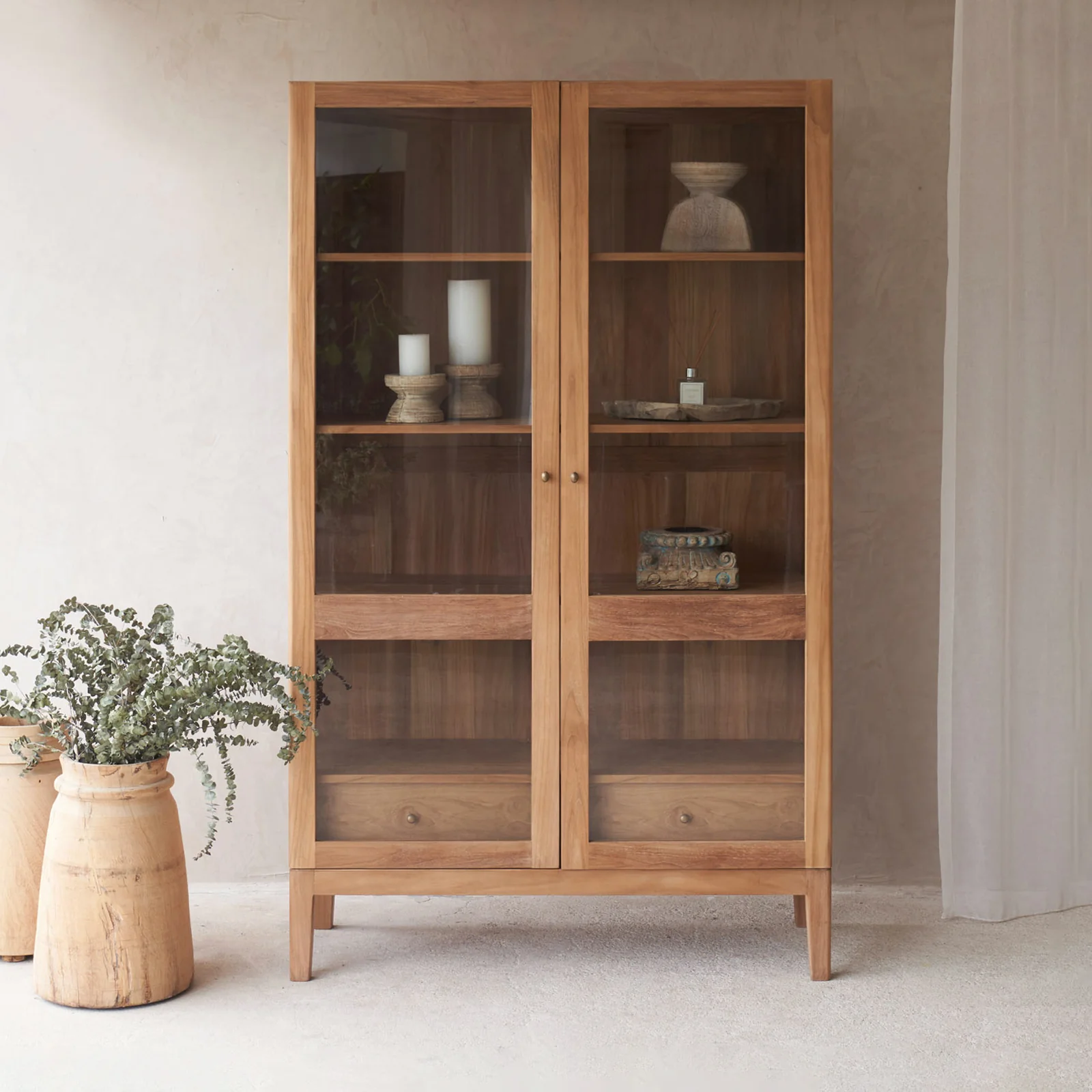 Breathable Catalina Cabinet Teak 200cm User-Friendly