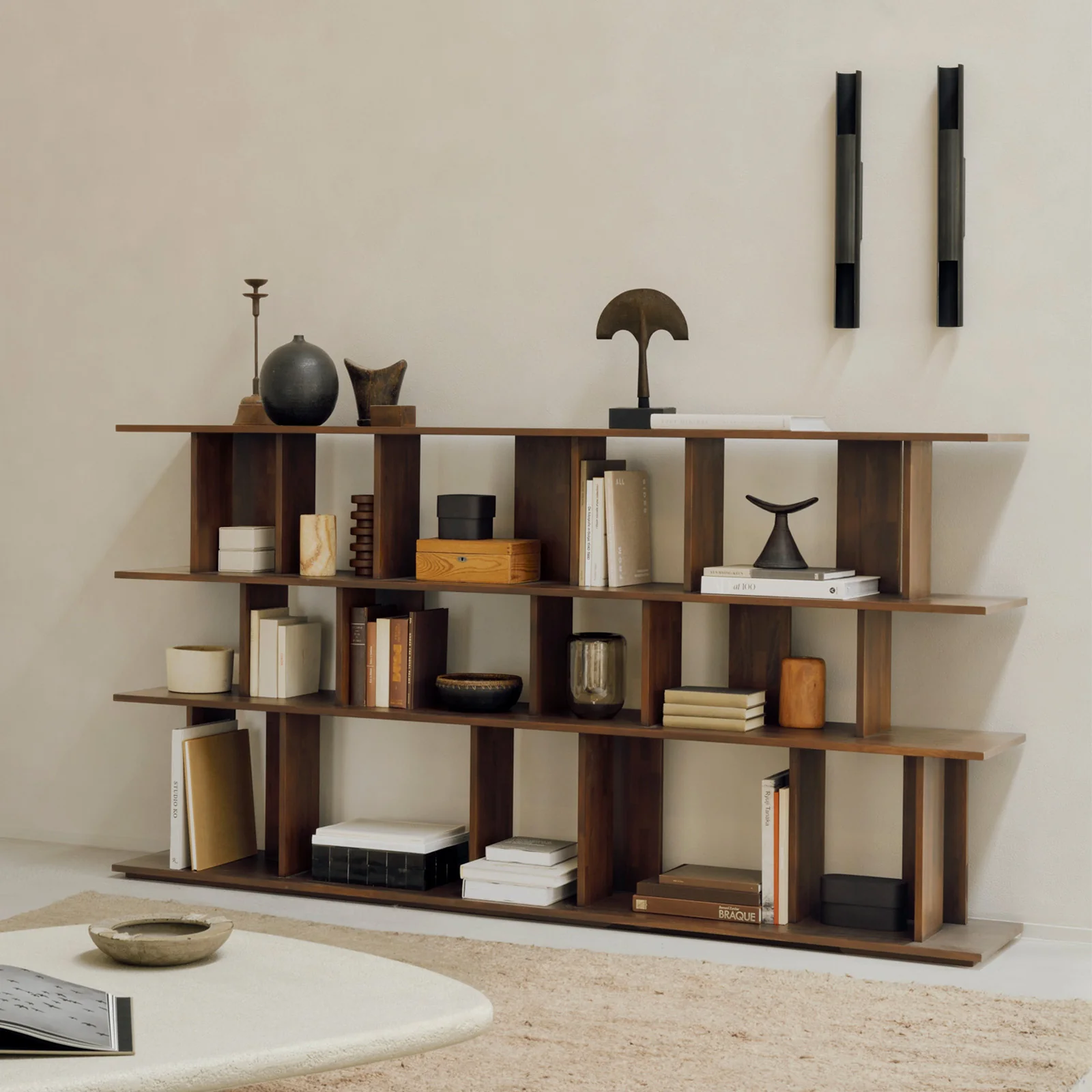 Powerful Irregular Rack Teak Crafted