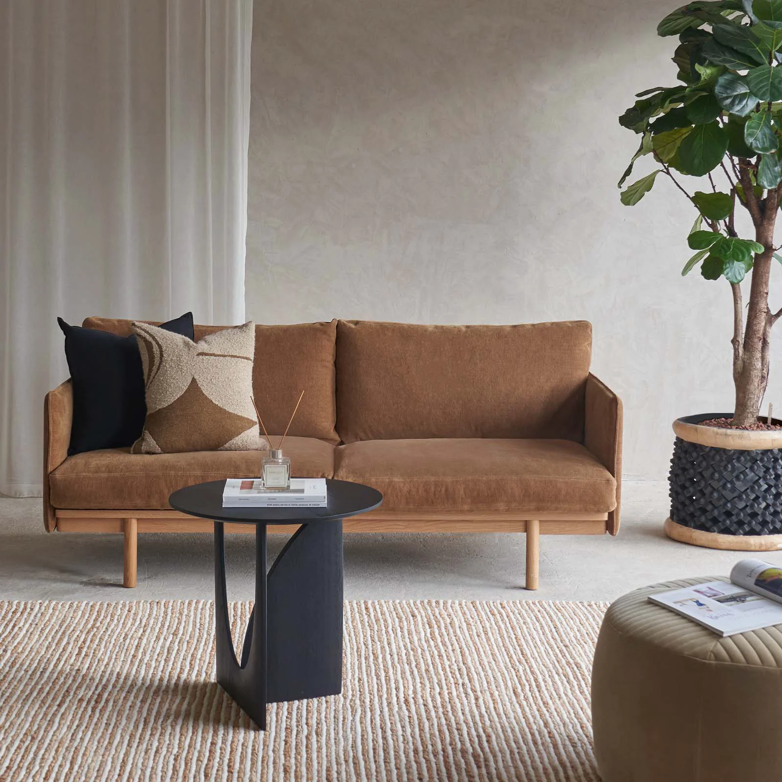 Clean Pensive 2 Seater Fabric Sofa Auric Easy-to-Use