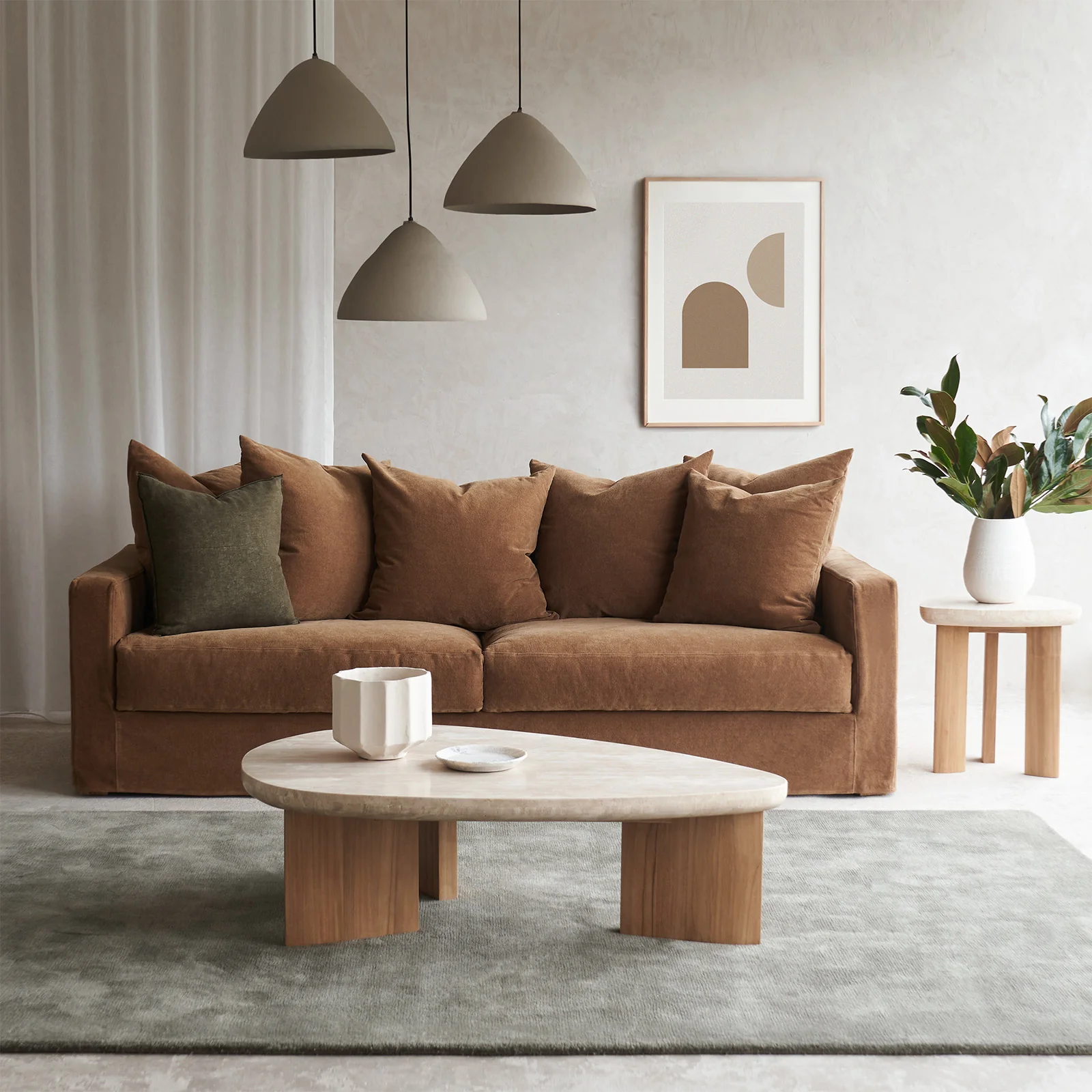 Innovative Sloopy Fabric Sofa 2.5 3 Seater – Auric World-Class