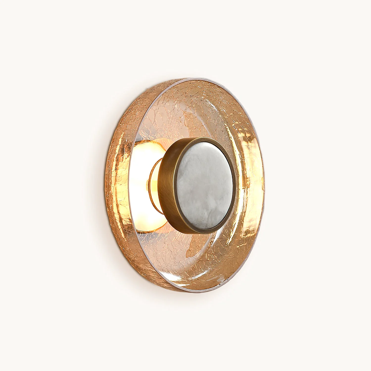 World-Class Crispin Crackle Wall Lamp Relaxed