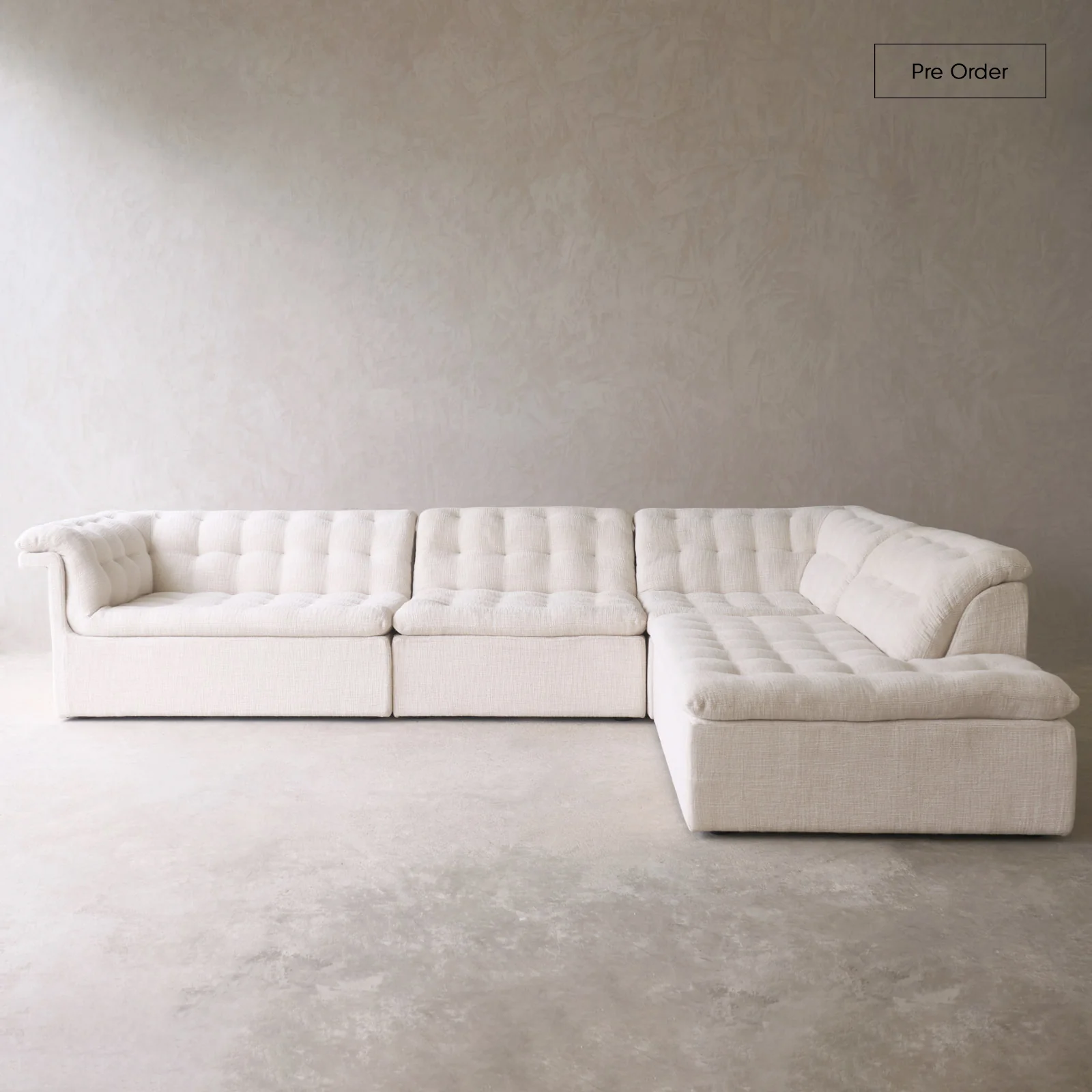 Exclusive Furrow Full Modular Sofa Bespoke Fabric Leather 318cm Verified