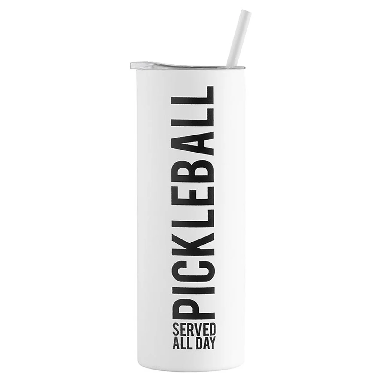 Authentic Pickleball Served All Day Insulated Tumbler 20oz Enhanced