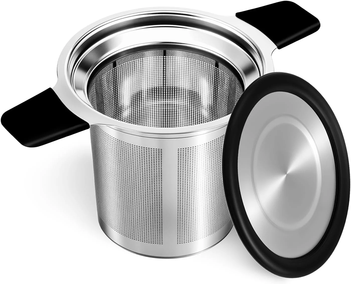 Original Tifanso Stainless Steel Tea Infuser Steeper Strainer for Loose Leaf Tea Fine Mesh Reusable Diffusers Ball Bag Filter Holder with Heat Proof Handles Reliable