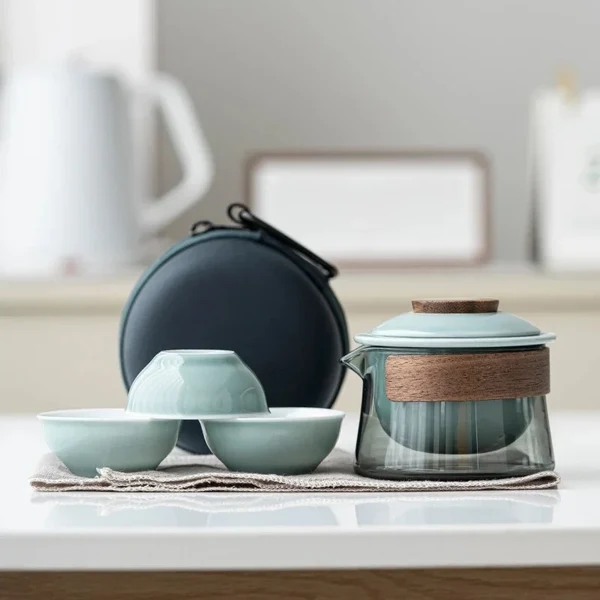 Functional Portable Travel Tea Set Fine Crafted