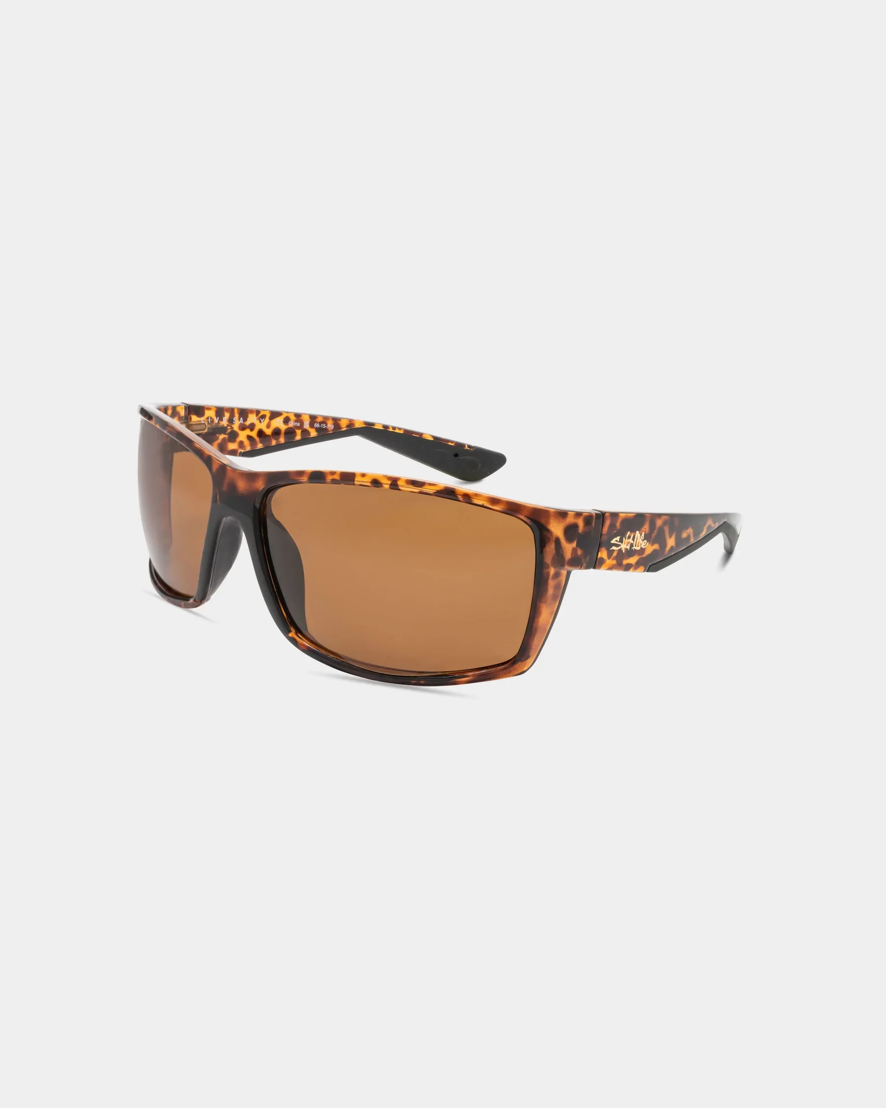 Long-Lasting Salt Life Sunglasses Shiny Brown Tort Frame Brown TAC Polarized Lens SL-021-959528 Authentic