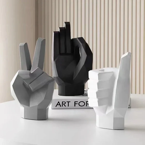 High-Grade Modern Abstract Hand Sculptures Fashionable