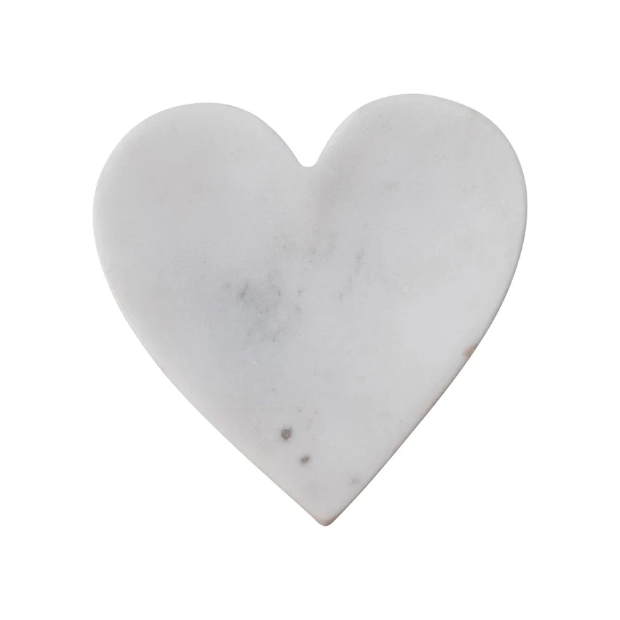 Soft Marble Heart Dish Contemporary