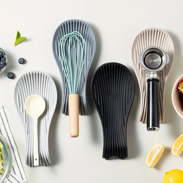 Elite Heat-Resistant Silicone Spoon Rest Utensil Holder Easy-to-Use