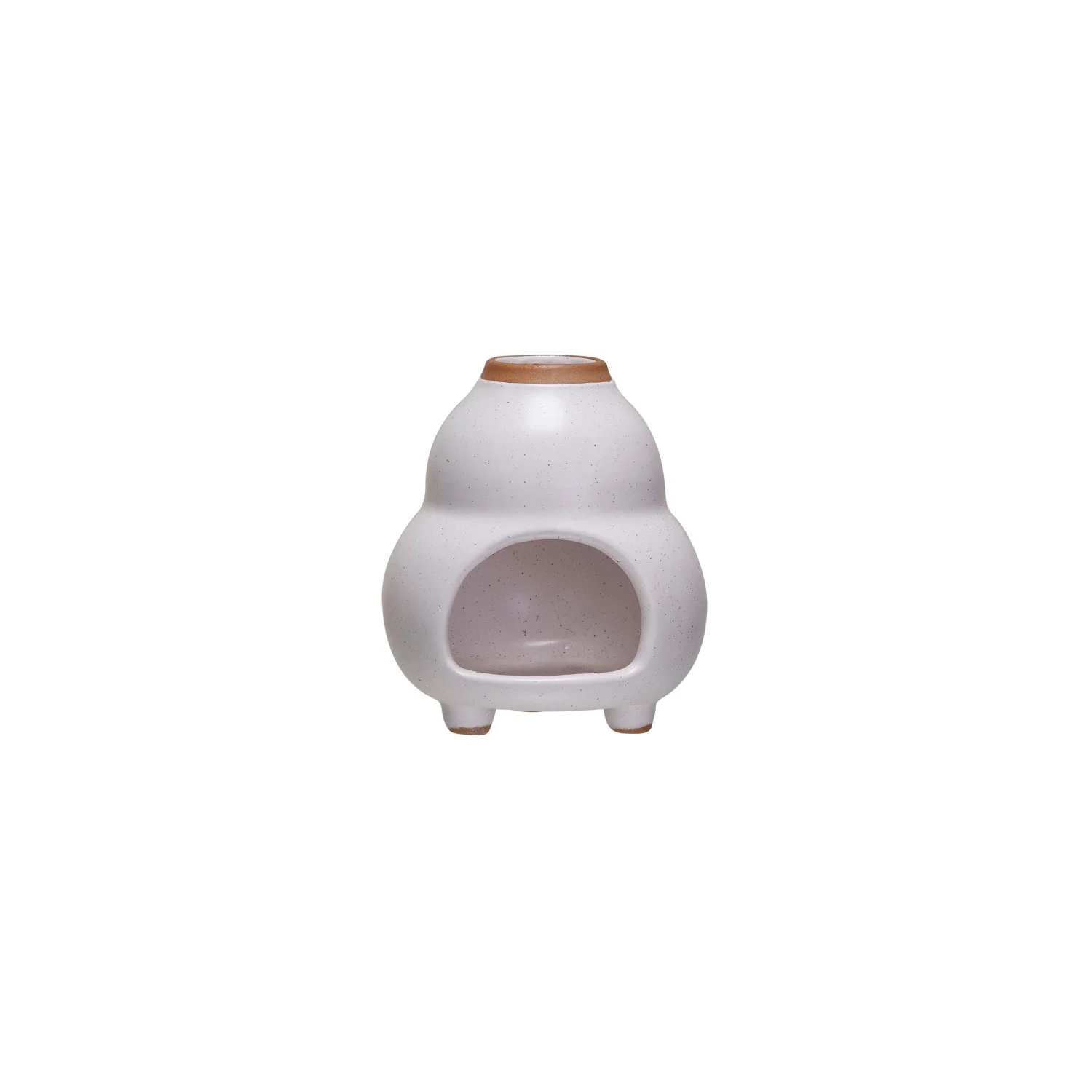 Relaxed Stoneware Footed Inscense Chimney Consistent