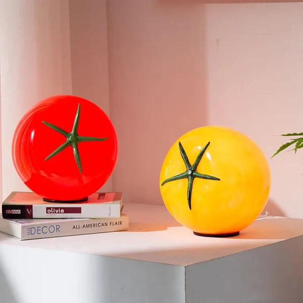 Natural Creative Multicolor Tomato Desk Atmosphere Lamp Professional