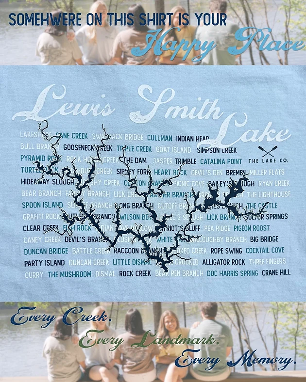 Refined Smith Lake Landmark Tee by The Lake Co. Secure