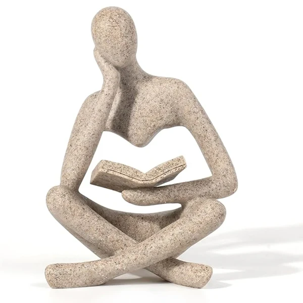 Fashionable Abstract Thinker Reader Sculpture Collection High-Grade