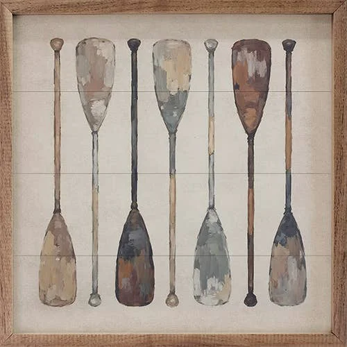 Reusable Vintage Boat Oars Enhanced