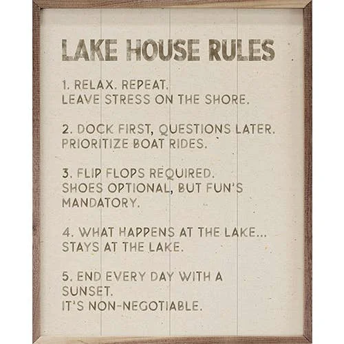 Stylish Lake House Rules Verified