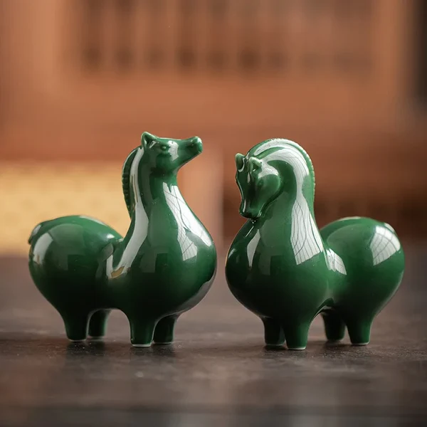 Pure Chinese Tang Dynasty Style Ceramic Horse Figurine Elite