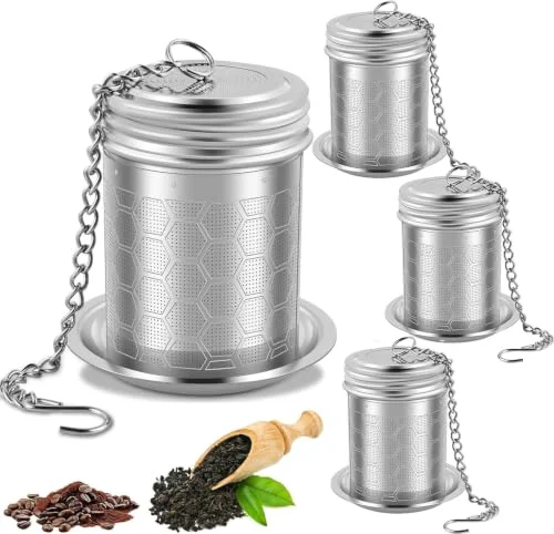 Convenient 4 Pack Tea Infuser for Loose Leaf Tea 4 Count Innovative