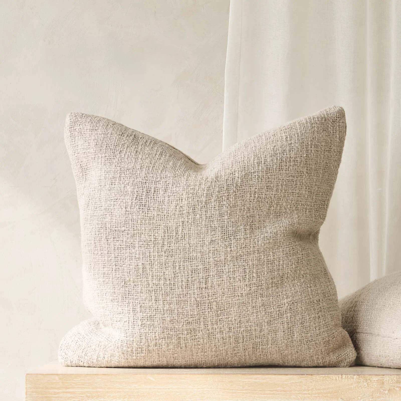 Soft Cyprian Cushion Pebble 50 x 50cm Prestigious