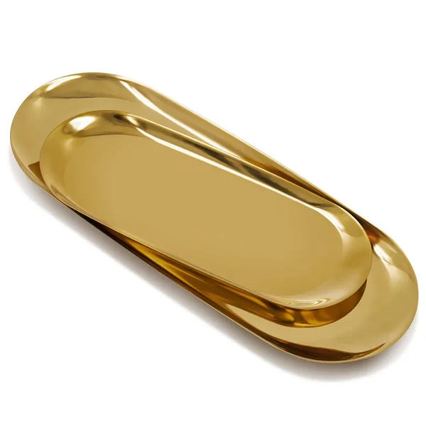 Professional Gold Stainless Steel Vanity Jewelry Organizer Tray Casual