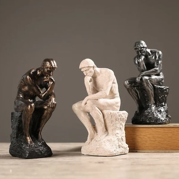 Sustainable Nordic Minimalist Thinker Statue Verified