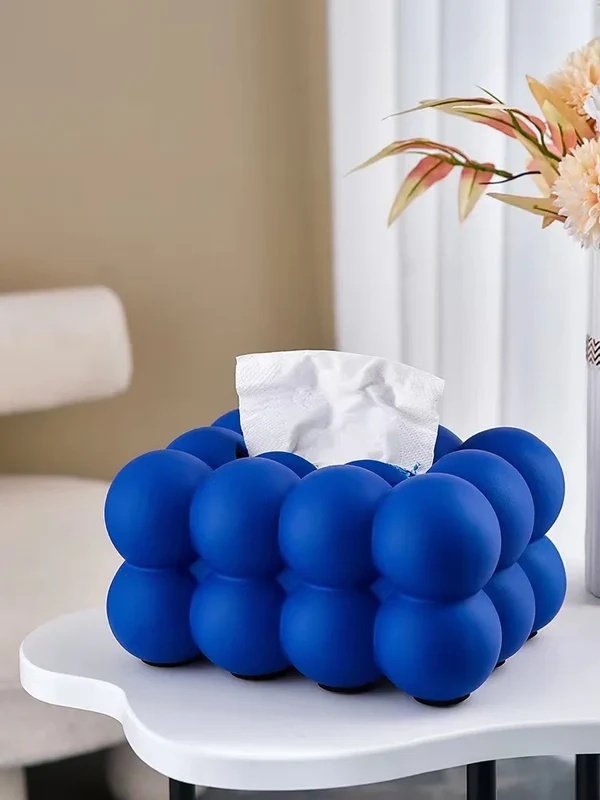 Powerful Nordic Ceramic Bubble Ball Tissue Box Cover Storage Ornament Efficient