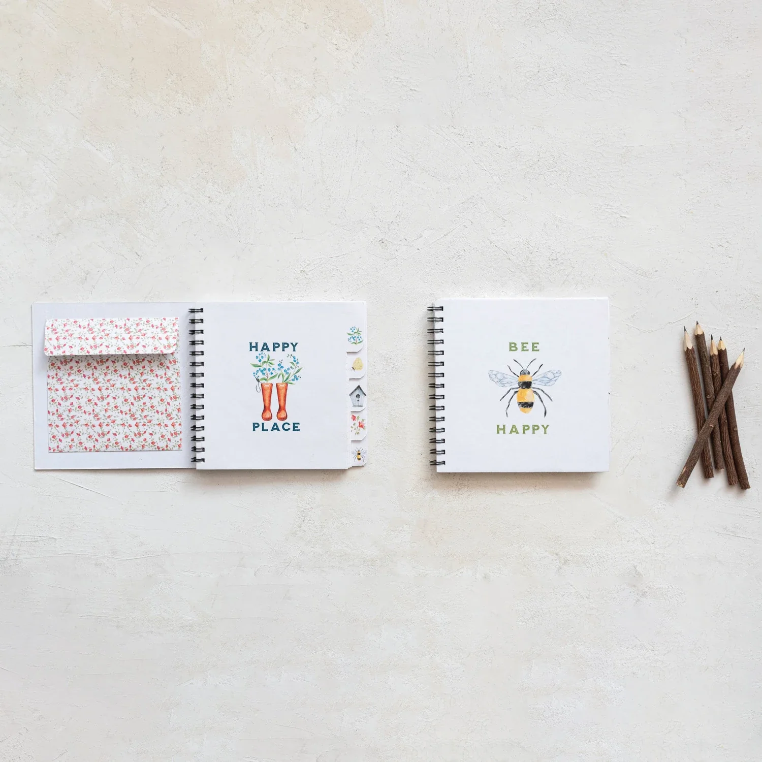 Sophisticated Bee Happy Garden Journal Reusable