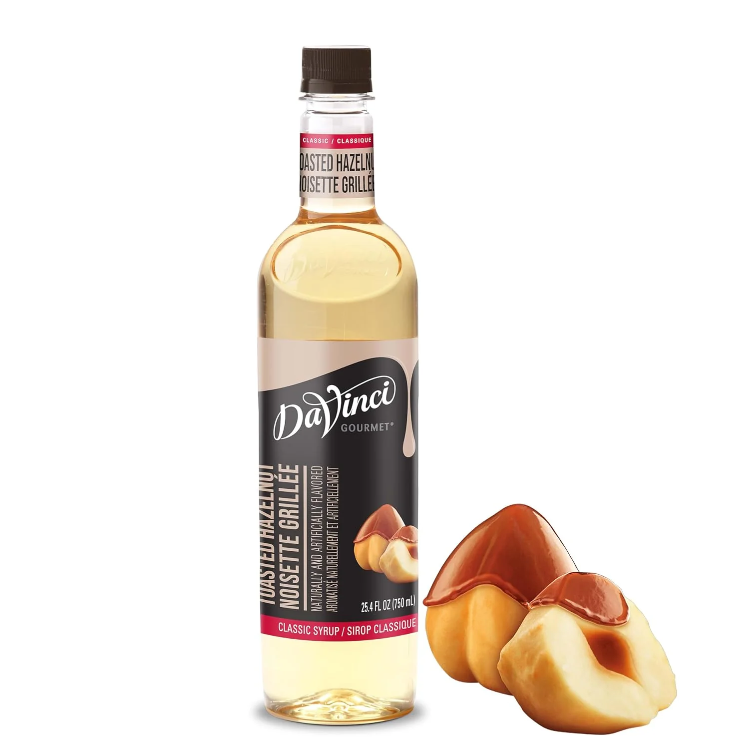 Detailed DaVinci Gourmet Classic Toasted Hazelnut Syrup 25.4 Fluid Ounces Expertly Made