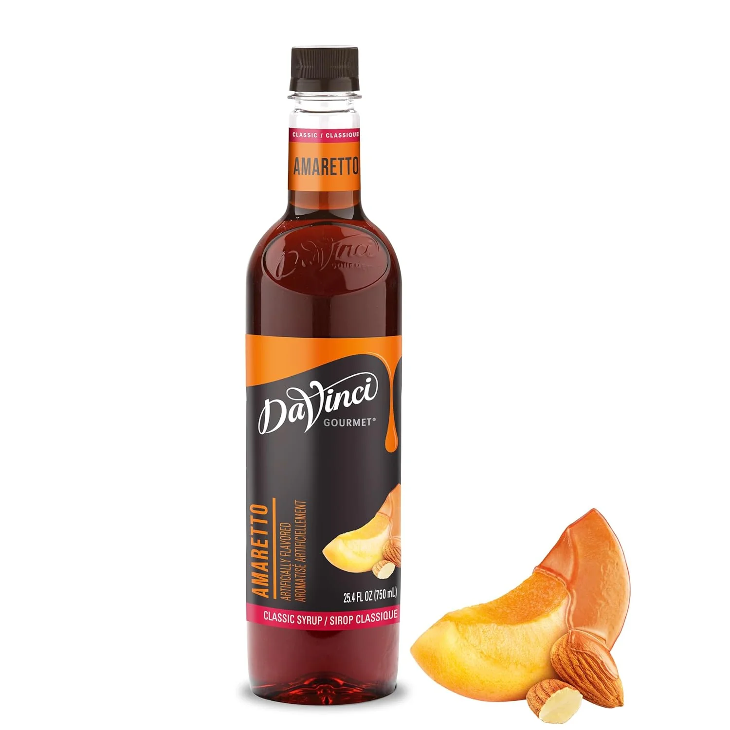 Casual DaVinci Gourmet Classic Amaretto Syrup 25.4 Fluid Ounces Pack of 1 Official