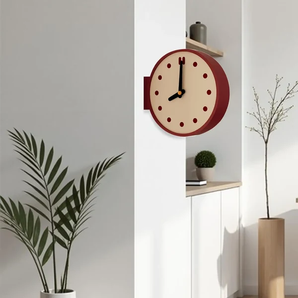 Functional The Edge Clock Minimalist Double-Sided Corner Clock Elite