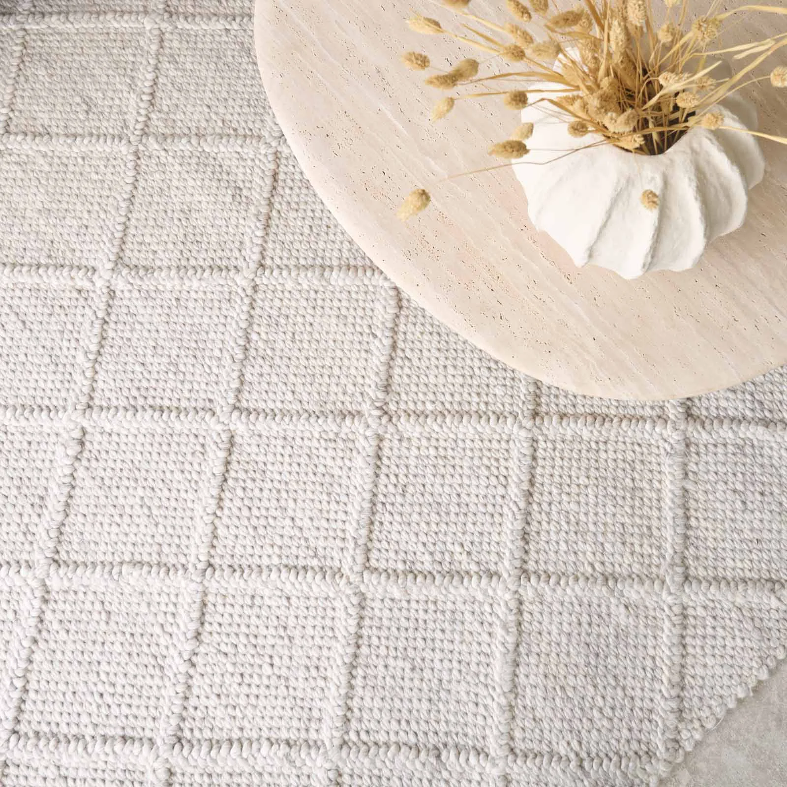 Eco-Friendly Dakota Floor Rug Natural Straw Flexible