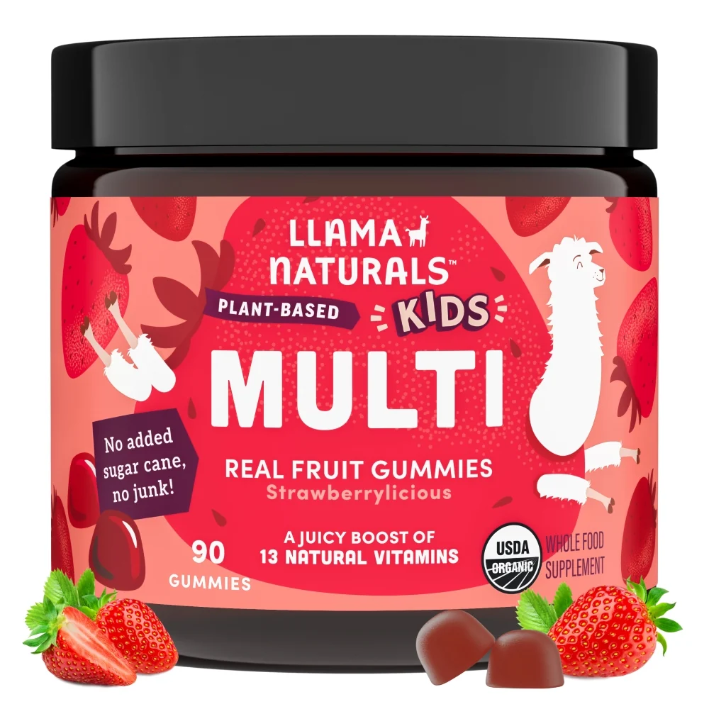 Contemporary Llama Naturals Kids Fruit Multivitamin Gummies Excellent