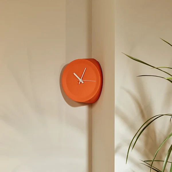 Practical Minimalist Round Corner Wall Clock Selected