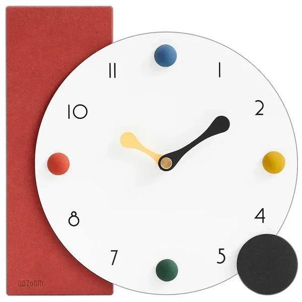 Premium Modern Minimalist Colour Dot Desk Clock Innovative
