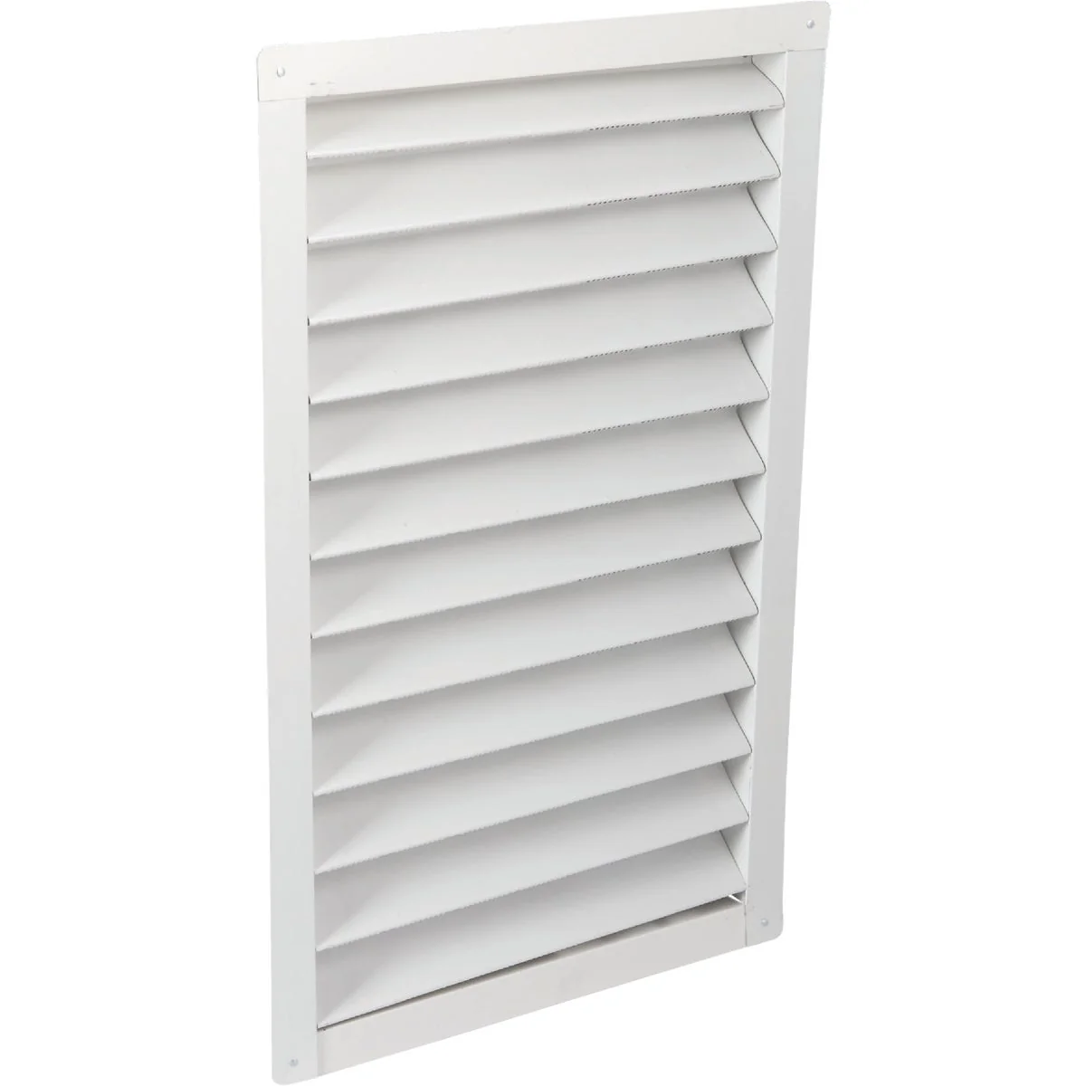 Convenient Air Vent 14 x 24 Rectangular White Gable Attic Vent Contemporary