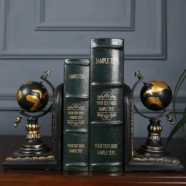 Prestigious Resin Desktop Bookends – Elegant Office Home Organizer Quality